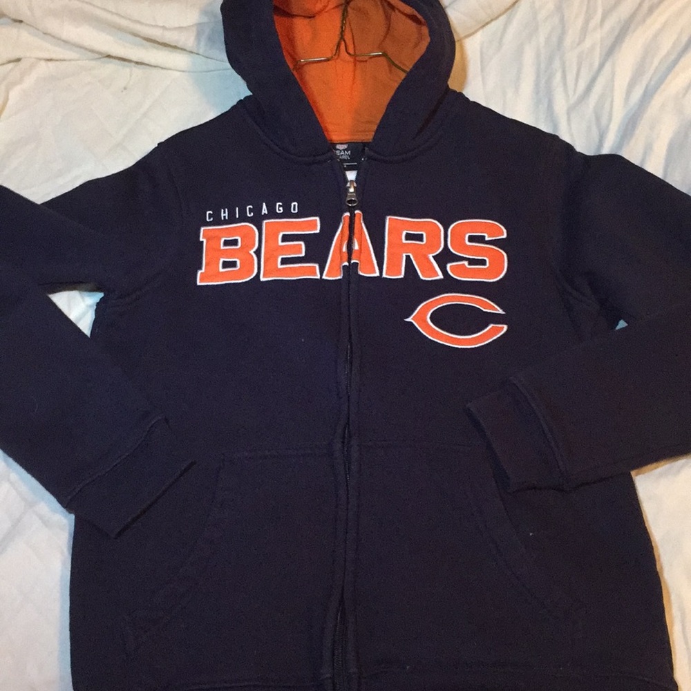 Chicago Bears hooded jacket size Large